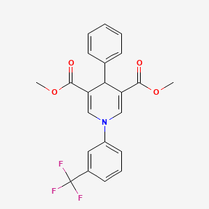 Dimethyl 4-phenyl-1-[3-(trifluoromethyl)phenyl]-1,4-dihydropyridine-3,5-dicarboxylate