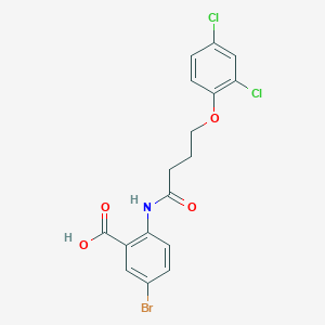 5-Bromo-2-{[4-(2,4-dichlorophenoxy)butanoyl]amino}benzoic acid