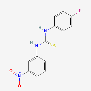 molecular formula C13H10FN3O2S B12457222 1-(4-Fluorophenyl)-3-(3-nitrophenyl)thiourea 