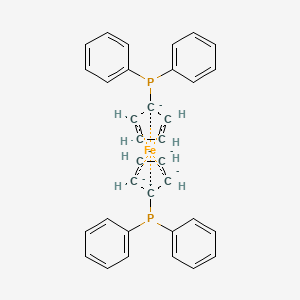 Cyclopenta-2,4-dien-1-yl(diphenyl)phosphane;cyclopentyl(diphenyl)phosphane;iron