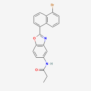 N-[2-(5-bromonaphthalen-1-yl)-1,3-benzoxazol-5-yl]propanamide