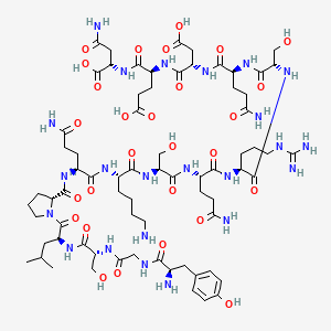 molecular formula C71H113N23O28 B12457268 H-D-Tyr-Gly-D-Ser-Leu-D-Pro-Gln-Lys-Ser-Gln-Arg-Ser-Gln-Asp-Glu-Asn-OH 