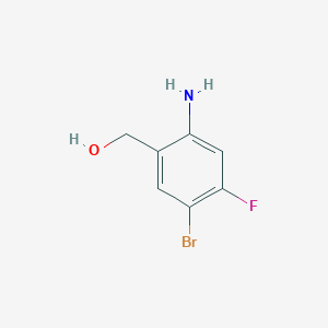 molecular formula C7H7BrFNO B12457297 (2-Amino-5-bromo-4-fluorophenyl)methanol CAS No. 1603209-47-7