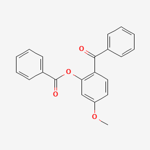 molecular formula C21H16O4 B12457315 5-Methoxy-2-(phenylcarbonyl)phenyl benzoate 