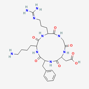 molecular formula C27H41N9O7 B12457323 c(RGDfK) 