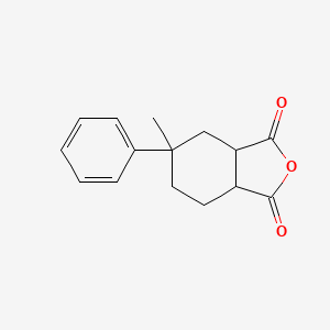 molecular formula C15H16O3 B12457333 5-Methyl-5-phenylhexahydro-2-benzofuran-1,3-dione 