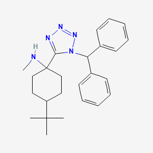 4-tert-butyl-1-[1-(diphenylmethyl)-1H-tetrazol-5-yl]-N-methylcyclohexanamine