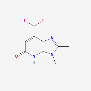 7-Difluoromethyl-2,3-dimethyl-3H-imidazo-[4,5-b]-pyridin-5(4H)-one