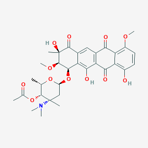 molecular formula C32H37NO12 B1245746 Nocardicyclin B 