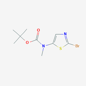 molecular formula C9H13BrN2O2S B12457503 (2-Bromo-thiazol-5-yl)-methyl-carbamic acid tert-butyl ester 