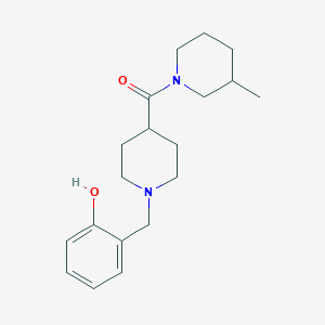 molecular formula C19H28N2O2 B12457537 [1-(2-Hydroxybenzyl)piperidin-4-yl](3-methylpiperidin-1-yl)methanone 