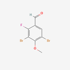 3,5-Dibromo-2-fluoro-4-methoxybenzaldehyde