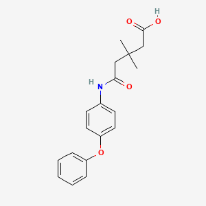 3,3-Dimethyl-5-oxo-5-[(4-phenoxyphenyl)amino]pentanoic acid