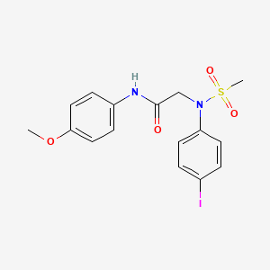 N~2~-(4-iodophenyl)-N-(4-methoxyphenyl)-N~2~-(methylsulfonyl)glycinamide