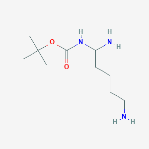 molecular formula C10H23N3O2 B12457586 tert-butyl N-(1,5-diaminopentyl)carbamate 