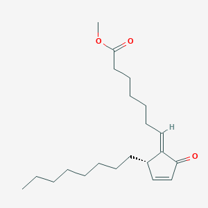 methyl (7E)-7-[(2S)-2-octyl-5-oxocyclopent-3-en-1-ylidene]heptanoate