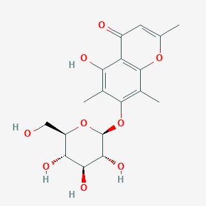 molecular formula C18H22O9 B1245762 Uncinoside A 