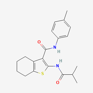 N-(4-methylphenyl)-2-[(2-methylpropanoyl)amino]-4,5,6,7-tetrahydro-1-benzothiophene-3-carboxamide