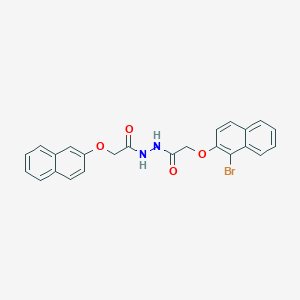 2-[(1-bromonaphthalen-2-yl)oxy]-N'-[(naphthalen-2-yloxy)acetyl]acetohydrazide