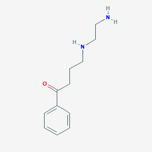 molecular formula C12H18N2O B124577 1-Butanone, 4-((2-aminoethyl)amino)-1-phenyl- CAS No. 141809-45-2