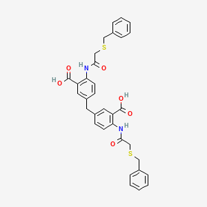 3,3'-Methanediylbis(6-{[(benzylsulfanyl)acetyl]amino}benzoic acid)