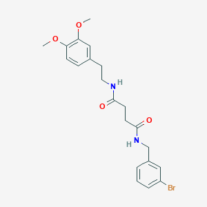 N-(3-bromobenzyl)-N'-[2-(3,4-dimethoxyphenyl)ethyl]butanediamide