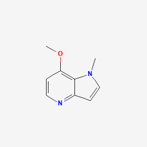 molecular formula C9H10N2O B12457731 7-Methoxy-1-methyl-1H-pyrrolo[3,2-b]pyridine 