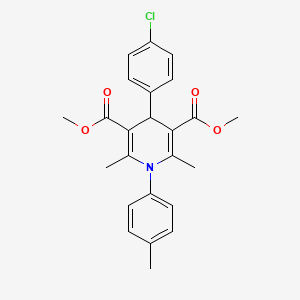 Dimethyl 4-(4-chlorophenyl)-2,6-dimethyl-1-(4-methylphenyl)-1,4-dihydropyridine-3,5-dicarboxylate