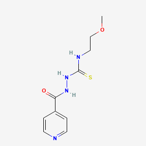 N-(2-methoxyethyl)-2-(pyridin-4-ylcarbonyl)hydrazinecarbothioamide