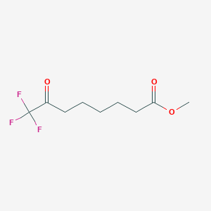 molecular formula C9H13F3O3 B12457829 8,8,8-Trifluoro-7-oxooctanoic acid methyl ester 