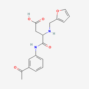 N-(3-acetylphenyl)-N~2~-(furan-2-ylmethyl)-alpha-asparagine