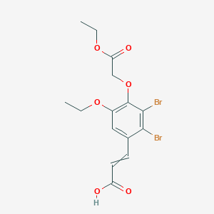 (E)-3-(2,3-dibromo-5-ethoxy-4-(2-ethoxy-2-oxoethoxy)phenyl)acrylic acid