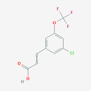 3-[3-Chloro-5-(trifluoromethoxy)phenyl]prop-2-enoic acid