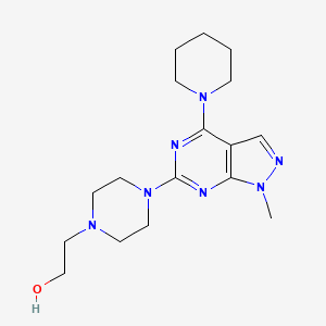 2-{4-[1-methyl-4-(piperidin-1-yl)-1H-pyrazolo[3,4-d]pyrimidin-6-yl]piperazin-1-yl}ethanol