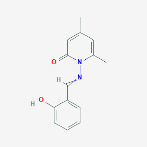 1-[[(2-Hydroxyphenyl)methylene]amino]-4,6-dimethyl-2(1H)-pyridinone