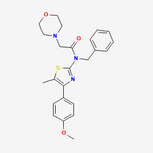 N-benzyl-N-[4-(4-methoxyphenyl)-5-methyl-1,3-thiazol-2-yl]-2-(morpholin-4-yl)acetamide