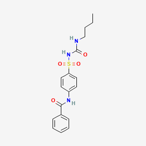 molecular formula C18H21N3O4S B12458039 N-{4-[(butylcarbamoyl)sulfamoyl]phenyl}benzamide 