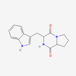 3-(1H-indol-3-ylmethyl)-2,3,6,7,8,8a-hexahydropyrrolo[1,2-a]pyrazine-1,4-dione