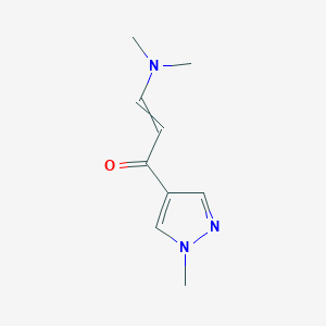 molecular formula C9H13N3O B12458114 (2E)-3-(dimethylamino)-1-(1-methylpyrazol-4-yl)prop-2-en-1-one CAS No. 1006328-61-5