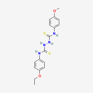 molecular formula C17H20N4O2S2 B12458156 N-(4-ethoxyphenyl)-N'-(4-methoxyphenyl)hydrazine-1,2-dicarbothioamide 