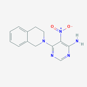 6-(3,4-dihydroisoquinolin-2(1H)-yl)-5-nitropyrimidin-4-amine