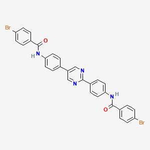 N,N'-(pyrimidine-2,5-diyldibenzene-4,1-diyl)bis(4-bromobenzamide)