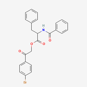 2-(4-bromophenyl)-2-oxoethyl N-(phenylcarbonyl)phenylalaninate