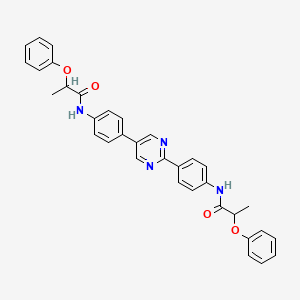 N,N'-(pyrimidine-2,5-diyldibenzene-4,1-diyl)bis(2-phenoxypropanamide)