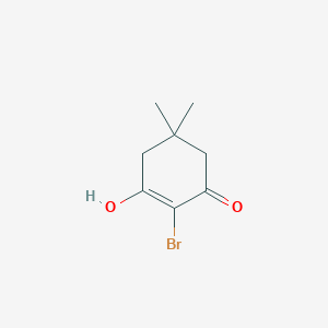 molecular formula C8H11BrO2 B12458350 2-Bromo-3-hydroxy-5,5-dimethyl-2-cyclohexen-1-one 