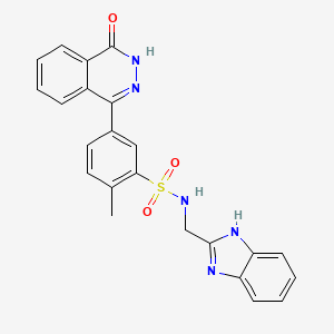 N-(1H-benzimidazol-2-ylmethyl)-2-methyl-5-(4-oxo-3,4-dihydrophthalazin-1-yl)benzenesulfonamide