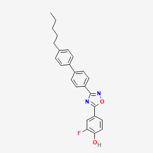 2-Fluoro-4-[3-(4'-pentylbiphenyl-4-yl)-1,2,4-oxadiazol-5-yl]phenol