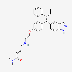 4-[(2-{4-[1-(2H-indazol-5-yl)-2-phenylbut-1-en-1-yl]phenoxy}ethyl)amino]-N,N-dimethylbut-2-enamide