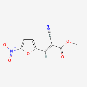 2-Methoxycarbonyl-3-(5-nitro-2-furyl)acrylonitrile