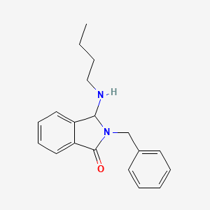 molecular formula C19H22N2O B12458518 2-benzyl-3-(butylamino)-3H-isoindol-1-one 